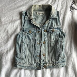 Madewell Light Blue Denim Vest
